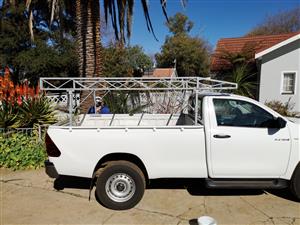 Contractors loding frame for a single cab hilux