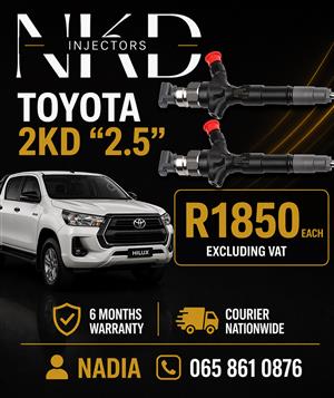 DIESEL INJECTORS FOR SALE OR TO RECON FOR TOYOTA 2KD 