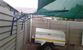 Washing lines you can hook or bolted to the wall. Made out of strong quare tubin