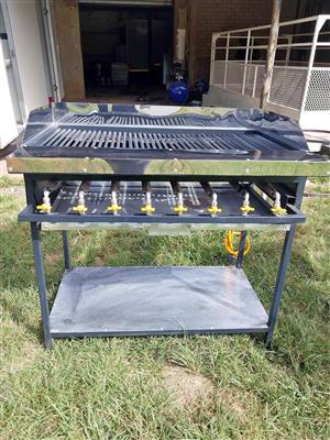 8 burner grill