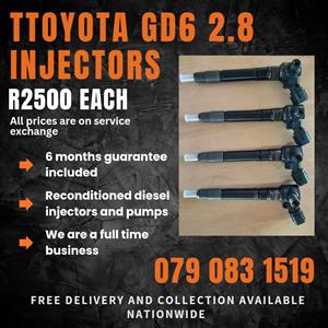 TOYOTA GD6 2.8 INJECTORS FOR SALE WITH WARRANTY INCLUDED 