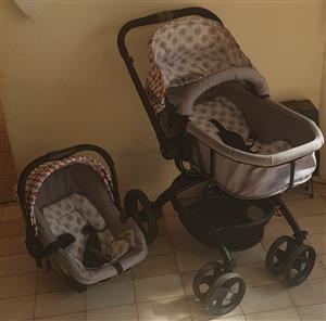 Used, Twister pram and car seat for sale  Henly on Klip