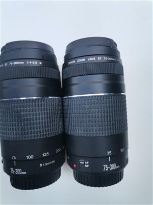 Canon zoom lens 75-300mm 