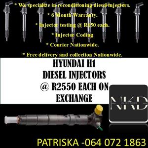 HYUNDAI H1 DELPHI INJECTORS FOR SALE