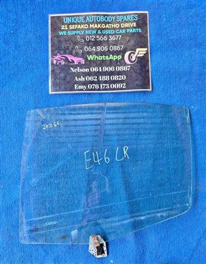 Rear Glass for BMW E46 Left Back Door