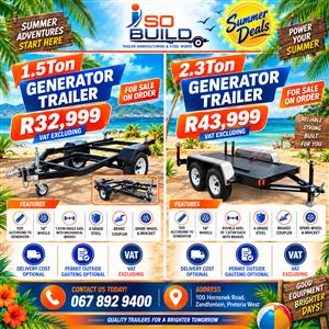 2.3 Ton Generator TRAILER for sale on order