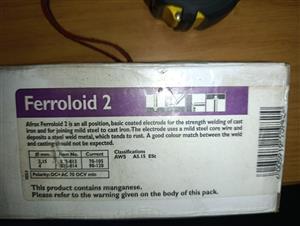 Welding rods, Ferroloid 2, Afrox