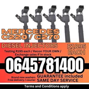 Mercedes C220 / C270 diesel injectors for sale
