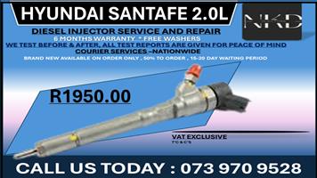 Hyundai Santafe 2.0L Diesel Injectors 