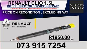 Renault Clio 1.5L Diesel Injectors 