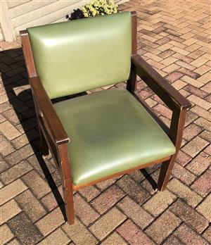 Antique solid wood office chair