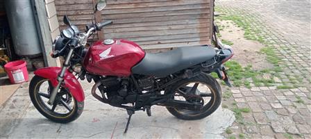 Honda cbx 250 motorcycle