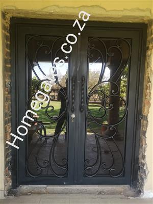 Wrought iron door and gate 