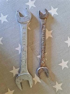 Vintage nissan motor Spanners