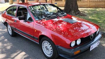 1983 Alfa Romeo GTV6 2.5V6 with low original mileage of 138,925km's 