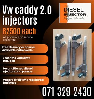 VW CADDY 2.0 INJECTORS FOR SALE WITH WARRANTY INCLUDED 