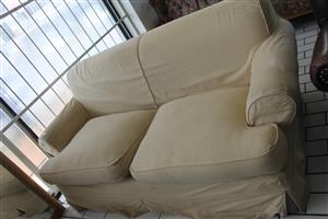 Cream 2 seater couch S052555B #Rosettenvillepawnshop