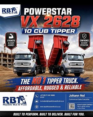 NEW 2628 POWERSTAR VX 2628 TIPPER 10CUB.