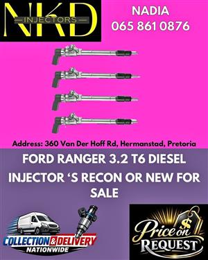 FORD RANGER 3,2 T6 DIESEL INJECTORS FOR SALE - 6 MONTHS WARRANTY