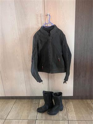 Motorbike Jacket and boots