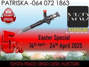 TOYOTA PRADO DIESEL INJECTORS FOR SALE