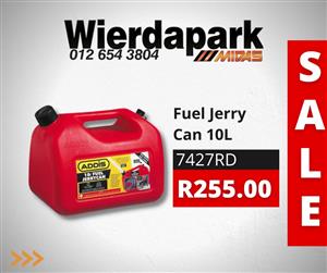 Need a Jerry Can? Get this 10L Jerry Can for ONLY R255.00 at Wierdapark Midas!