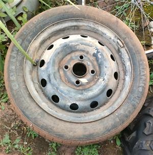 Rim and tyre steel 165/60 14