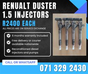 RENUALT DUSTER 1.5 INJECTORS FOR SALE WITH WARRANTY 
