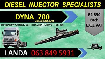 DYNA 700 DIESEL INJECTORS FOR SALE OR RECON WITH WARRANTY 