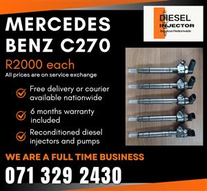 MERCEDES BENZ C270 INJECTORS FOR SALE WITH WARRANTY 