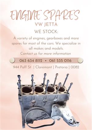 Vw jetta engine spares