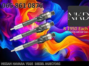 NISSAN NAVARA YD25 DIESEL INJECTORS FOR SALE OR RECON.