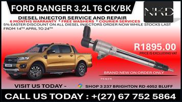 Ford Ranger 3.2L T6 BK/CK Diesel Injectors on recondition