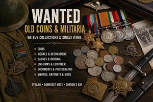 WANTED: OLD COINS AND MILITARIA