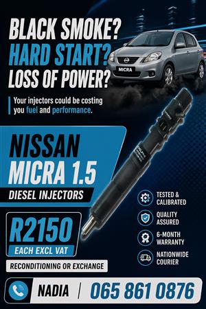 DIESEL INJECTORS FOR SALE FOR NISSAN MICRA 1.5