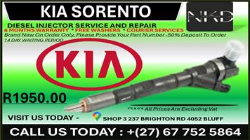 Kia Sorento Diesel Injectors on Recondition