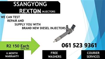 SSANGYONG REXTON DIESEL INJECTORS - 6 MONTHS WARRANTY