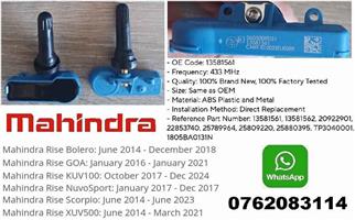 Mahindra TPMS / tyre pressure monitor sensors and valve stems