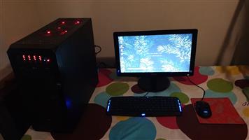 Gaming computer with accessories and games