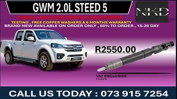 GWM 2.0L STEED 5 Diesel Fuel Injectors 
