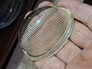 Numberplate lens, older car