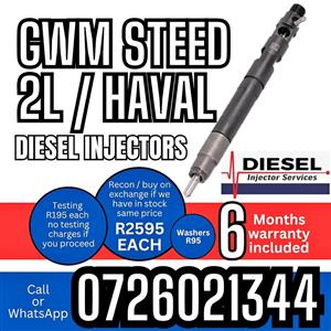 GWM Steed 2L / Haval diesel injectors for sale