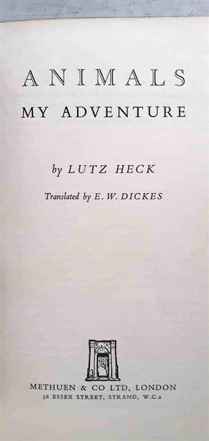Animals my adventure - Lutz Heck