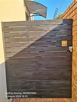 Wooden gates