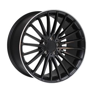 19″ 0235 5×112 Black Machine Face Alloy Wheels