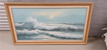 K. Sealy - Oil Painting of the Waves