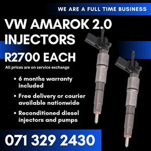 VW AMAROK 2.0 INJECTORS FOR SALE WITH WARRANTY 