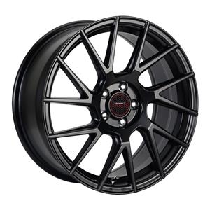 17″ A-Line Venus 5/108 Silk Black Alloy Wheels