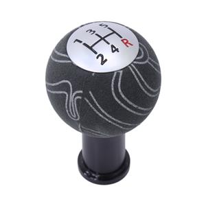 5-Speed Round Head Gearknob with Material Finish
