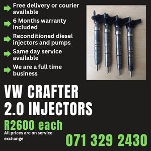 VW CRAFTER 2.0 INJECTORS FOR SALE WITH WARRANTY 